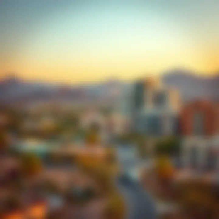 Phoenix cityscape with desert backdrop highlighting unique landscapes