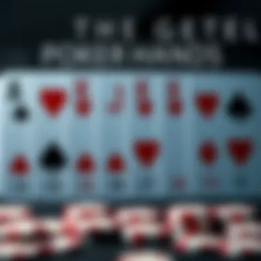 Ranking of Poker Hands Illustration of different poker hands ranked from high to low.