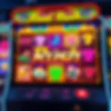 An overview of the Reel Rush slot game interface showcasing vibrant graphics and symbols
