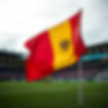 Romanian flag symbolizing national pride