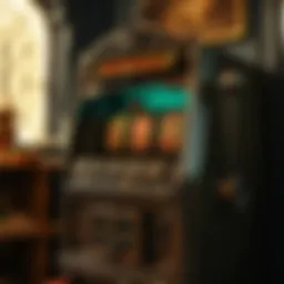 A vintage slot machine showcasing intricate designs and mechanisms