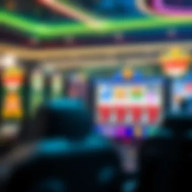 A modern online slot game interface with vibrant graphics