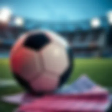 A soccer ball on a betting slip