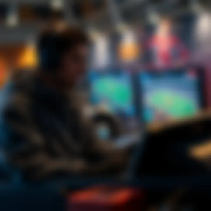 User Engagement in Streaming Sports User engaging with a streaming sports platform