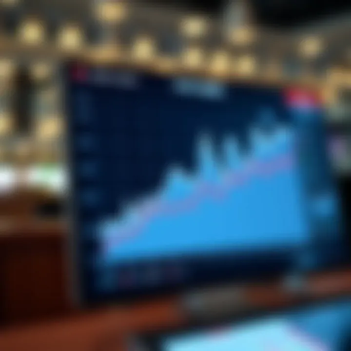 A graph displaying betting trends