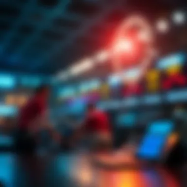 Graph illustrating the rise of online sports betting trends